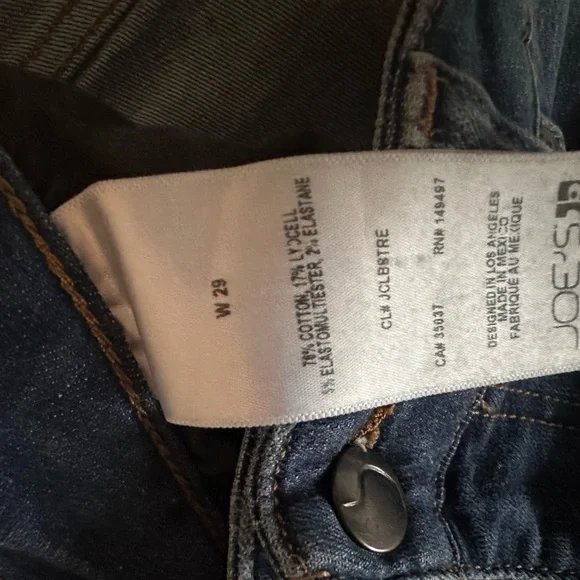 Joe's Jeans Midnight Blue Distressed Skinny Jeans - Picture 4 of 4